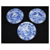 3- 1934 Blue Wedgwood USNA Dinner Plates