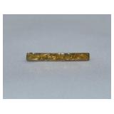 10kt Gold Bar Pin 1.1 grams