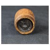 Carved Wood Scottish Thistle Butter Mold Press