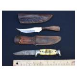 2 Fixed Blade Hunting Knives