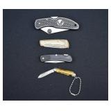 4 Assorted Pen & Pocket Knives