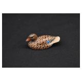Miniature Mallard Hen Carved Duck Decoy