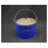 1890-1910 Blue Enamelware Berry Bucket/Lunch Pail