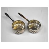 2 Carl Schnauffer .800 Silver Pipkin Brandy Warmer