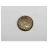 1910 British 1 Shilling .925 Sterling Silver Coin