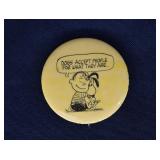1963 Snoopy Peanuts Pinback Button