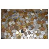 Large Assortment of Foreign Coins
