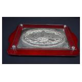 Karshi Judaica Silver Plated & Wood Challah Board