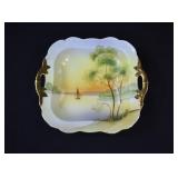 Nippon Porcelain Sailboat Sunset Serving Bowl