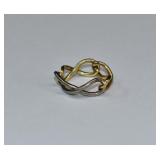 14kt Tri-color Gold Lover