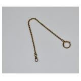 12kt Gold Filled Pocket Watch Fob Chain