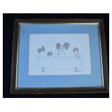 Framed Julie Corsover BATHTUB Print