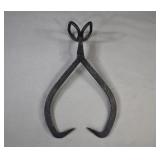 Hand Forged & Hammered Iron Ice Block Tongs