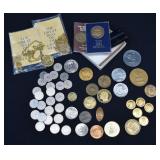 GROUP- Collectiom Vintage Coin, Tokens & Medals