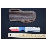 Damascus Steel Texas Cowboy Bull Cutter Knife