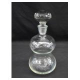 Scadinavian Double Lobe Glass Decanter
