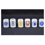 Set of 6 German Miniature Stoneware Beer Steins