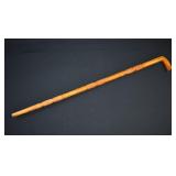 Rosewood Folk Art Hand Carved Walking Cane