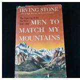 1956 1st Ed Irving Stone MEN TO MATCH M MOUNTAINS