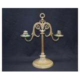 Vintage Baroque Style Heavy Brass Candelabra