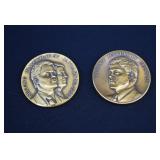 1993 & 1997 President Clinton Bronze Medals- Large