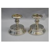 Tauton Silversmiths Silver Plated Candlesticks