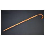Hand Carved Mexican Folk Art Walking Cane