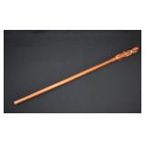 Carved Yombe People Africa Mahogany Walking Stick