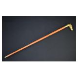 Vintage Brass Horse Head Modular Walking Cane
