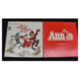2 Broadway Vinyl LP Albums- Annie & Wizard of OZ