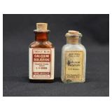 2 1900-30 Calcium Sulphide Medicine Bottles
