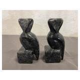 Vintage Stone Owl Bookends