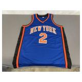 Larry Johnson Signed New York Knicks Jersey W/COA