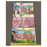 3 Vintage Wizard Of Oz License Plates