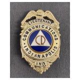 Indianapolis Communications Lieutenant Badge