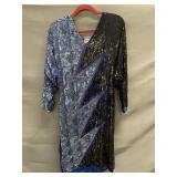 Vintage Sarine Creations Silk Dress W/Sequin