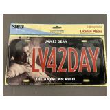 Vintage James Dean License Plate