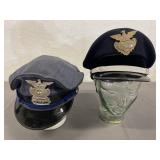 2 Vintage Security Guard Hats