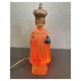 Vintage Infant Of Prague Lighted Statue