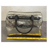 Michael Kors Silver Satchel Bag