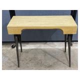 Vintage Metal Leg Side Table 29'x11.5ï¿½x24ï¿½