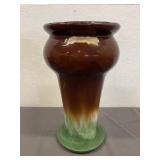 Vintage Glazed Pottery Vase 16.5' Tall