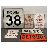 6 Various Street Signs