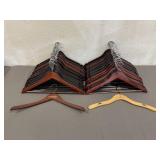 45 Used Wood Clothes Hangers