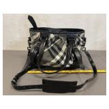 Burberry Lowry Beat Check Nylon Tote Bag