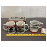 Ceramic Monopoly & Valentines Day Mugs
