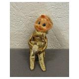 Vintage Knee Hugger Christmas Elf Ornament