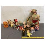 Vintage Plush Toys & Plastic Toys