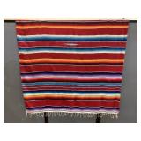 Vintage Mexican Sarape Blanket 58'x80ï¿½