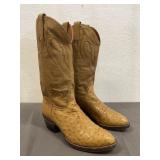 J. Chisholm Ostrich Boots Size 9.5D